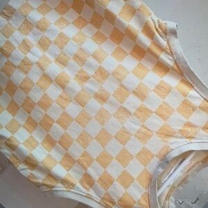 Favorite checkered sleeveless blouse